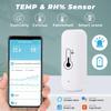 Tuya Smart Temperature and Humidity Sensor Battery Powered WiFi + Bluetooth Smart Home Hygrometer Thermometer Monitor KTJ