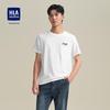 HLA Herren Rundhals Jacquard Kurzarm T-Shirt