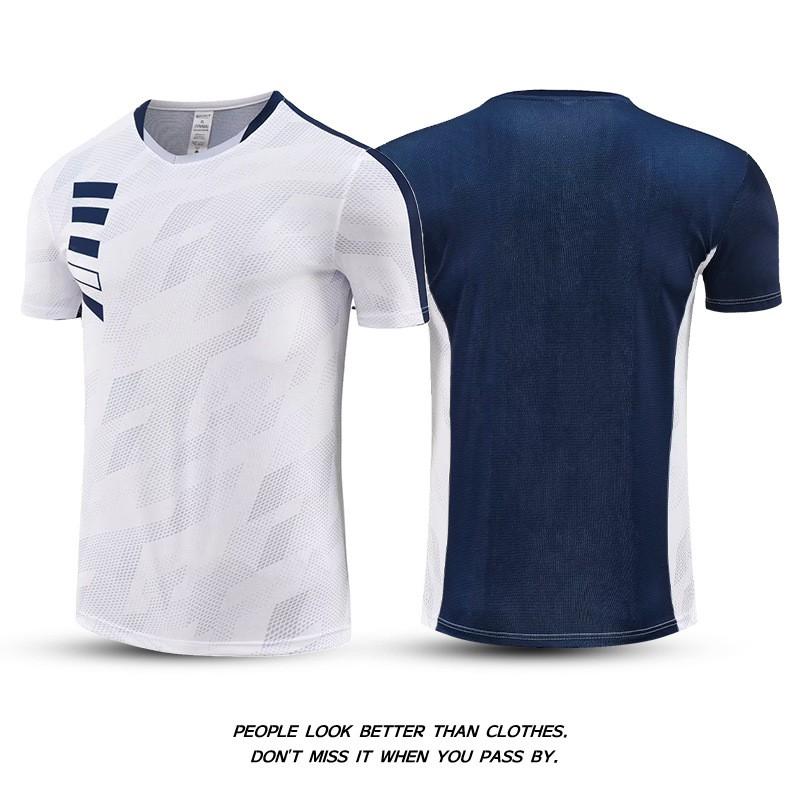 Quick-Dry Badminton Set Men Women Sportswear Training Outfit Striped Gym Running Volleyball Tennis