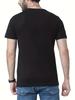 European size Summer Men's Fashion Pattern Short Sleeve T-Shirt with Letter Print Funny Fashionable Crew Neck Tee Tops for Men