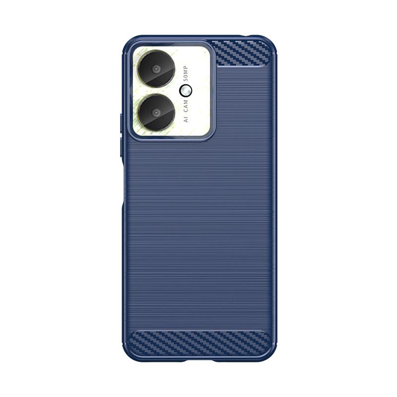 

For Xiaomi Redmi 13C Case Cover Redmi 13C Capas Shockproof Bumper Back Carbon Fiber Soft TPU Cover For Redmi 13C 12C 10C Fundas Redmi 13C синий