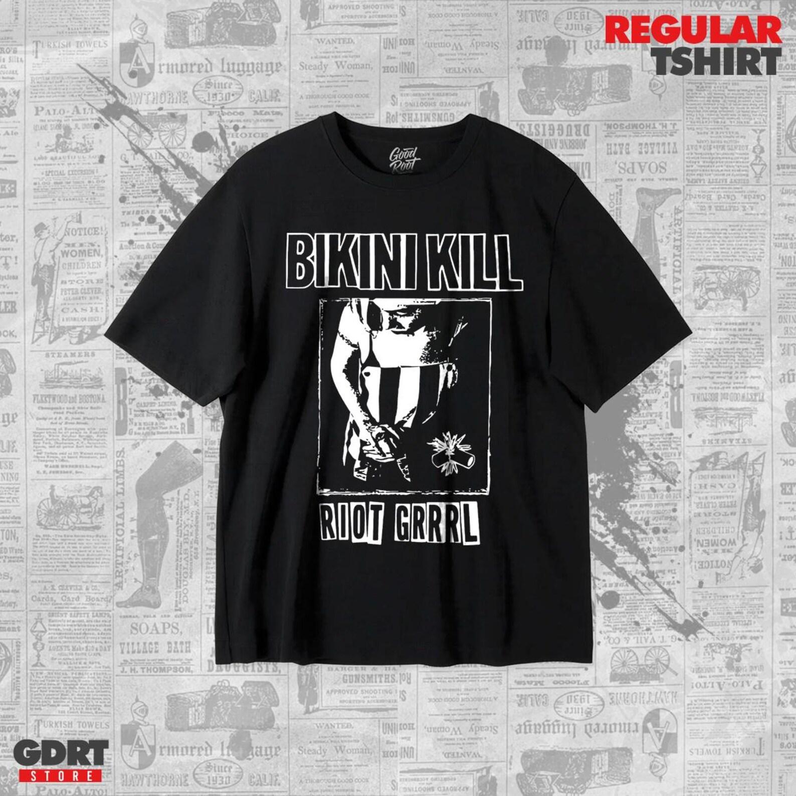 Bikini Kill T shirt - Riot Grrrl - Unisex Heavy Shirt 4XL