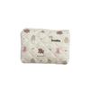Floral Quilted Cotton Sanitary Napkin & Coin Storage Bag - Large Capacity, Soft, Cute Design