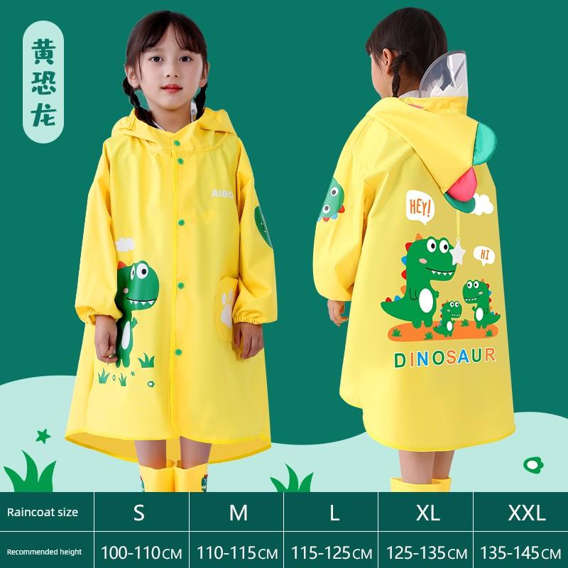 Children's Raincoat for Boys and Girls, Kindergarten and Primary School Students, Special for School Use, Full-Body Rainproof and Waterproof Poncho