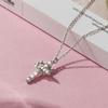 Personality Rotatable Crown Cross Necklace Clavicle Chain Premium Durable Quality Useful Practical Reliable Efficient