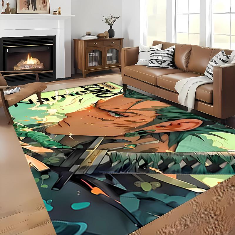 Custom personalization Zoro the Pirate King Area Rug - Perfect For Kitchen, Bathroom,Laundry Room Decor Large Size Available,Gift All Seasons