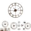 Distinctive Antique Rust Wall Clock With Silent Movement 40cm Diameter Metal Clocks