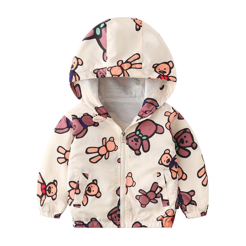 Children's Hooded Jacket Zipper Coat Top for Boys Kids Clothes