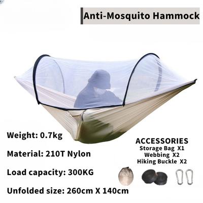 2024 Camping Hängematte mit Moskito Net Pop-Up Licht Tragbare Outdoor Parachute Hängematten Schaukel Schlaf Hängematte Camping Zeug