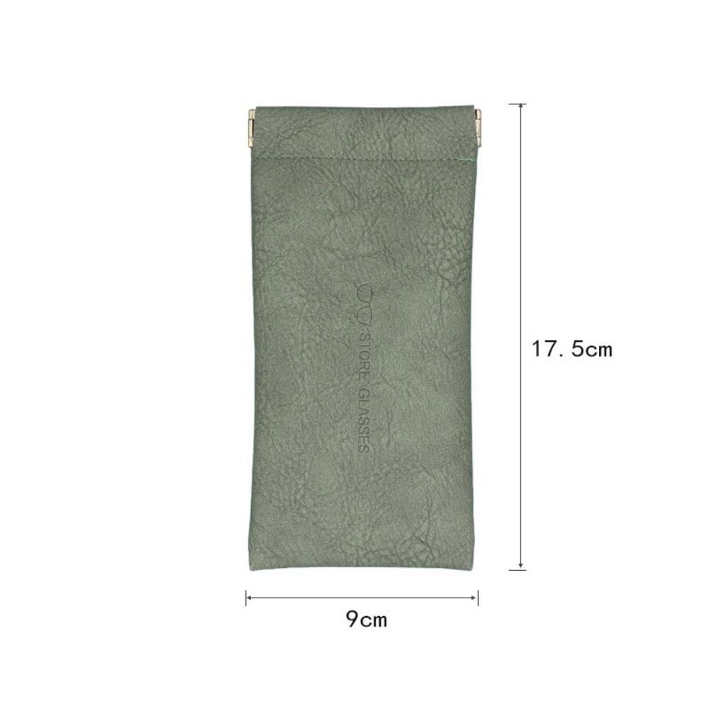 

Футляр для очков из натуральной кожи, сумка для солнцезащитных очков из мягкой ПУ кожи, портативный футляр для очков с мягким верхом, можно использовать как хранилище b зелёный