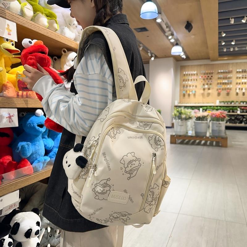 Студенческий школьный рюкзак с мультяшным принтом для девочек — фото 17