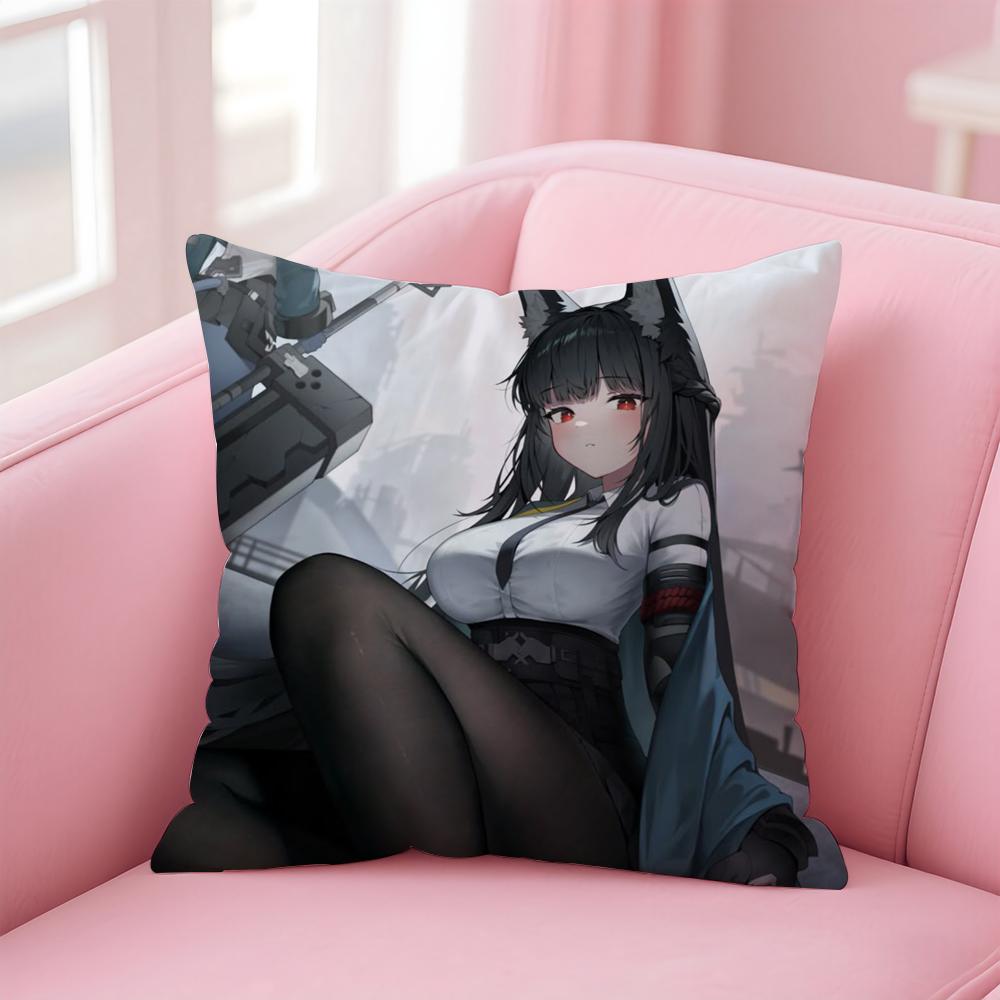 H-Hoshimi M-Miyabi Cushion Cover Pillowcase Short Plush Invisible Zipper Room Sofa Cushion Cover