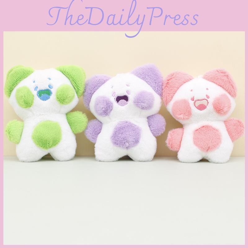 Cute 4-inch Plush Cat Keychain Soft Pp Cotton Filling Adorable Short Plush Material