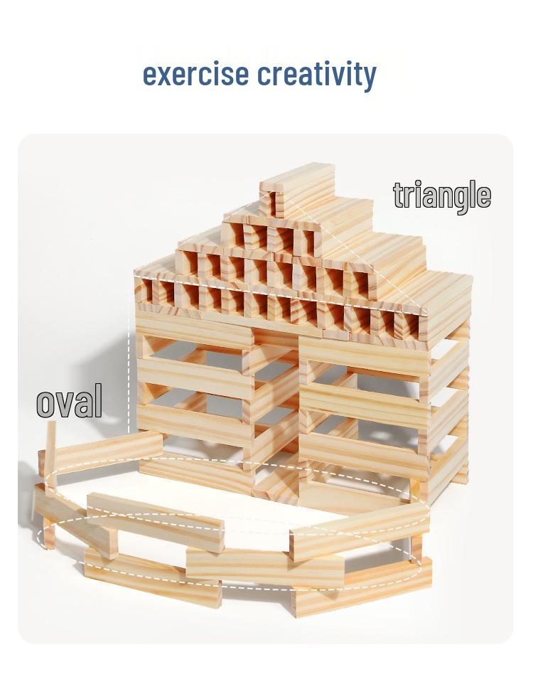 Wooden Building Blocks for Kids: Educational Construction Toys for Stacking and Building Fun