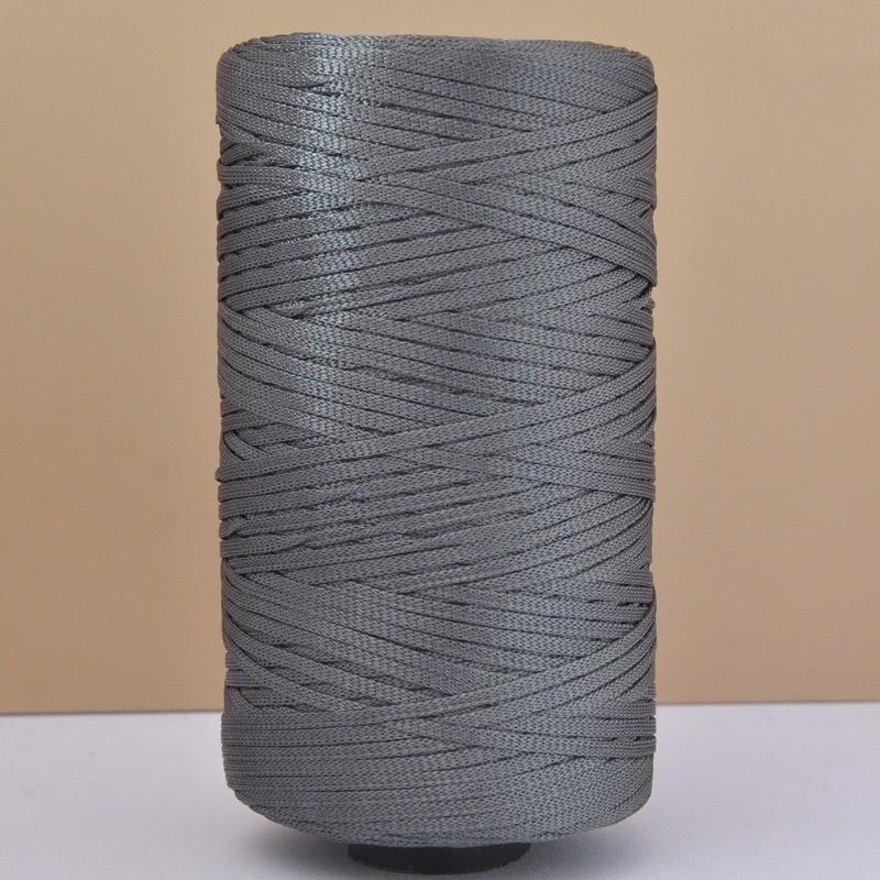 250g Silky Cotton Linen Crochet Yarn 2.5mm Lightweight Ice Silk Flat Ribbon Yarn Handmade Crocheting DIY Bags Hats Hollow Thread
