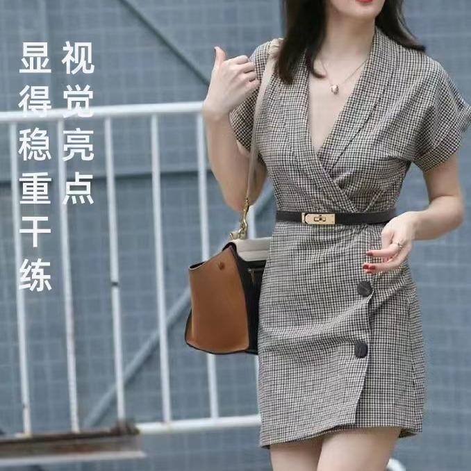 Mary Dress Belt Decoration Belt Women's Fashion All-Match a Pair of Buckles Belt Matching Suit Coat Waist Slimming Free