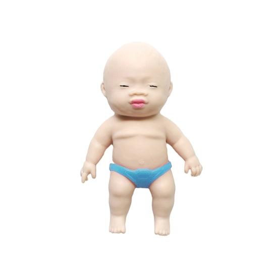 Human Baby Doll Squeeze Toy Flexible Tensile Rebound Cute Baby Doll