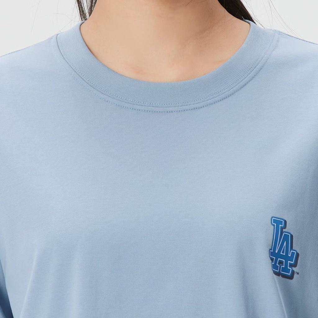 MLB T Shirts Unisex Los Angeles Dodgers / Light Sky Blue Crew Neck Moderate 3ATSM2163-07SBL