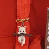 Resin Holding a Branch Cat Gift 3D Cat Brooch Women Brooch Korean Style Badge Clothes Accessories