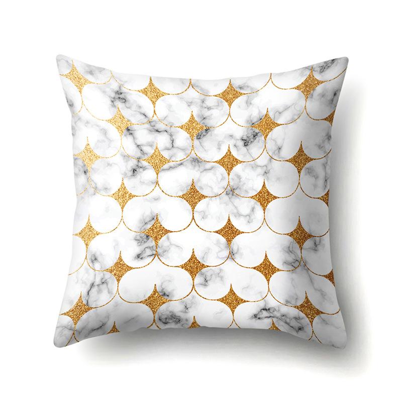 Ins Creative NATO Style Geometric Polyester Pillow Case Car Decoration Home Printed Waist Cushion Pillow Case Pillow Case