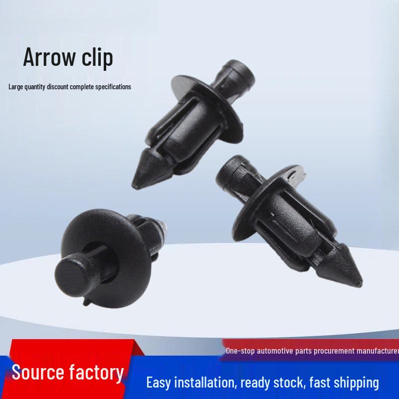 

6mm Black Plastic Rivet Fastener Clip for Honda Motorcycle 10 pieces/pack