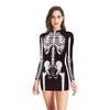 European And American Halloween Sexy Tights Gala Party Women'S Clothing, Long Sleeve Dresses