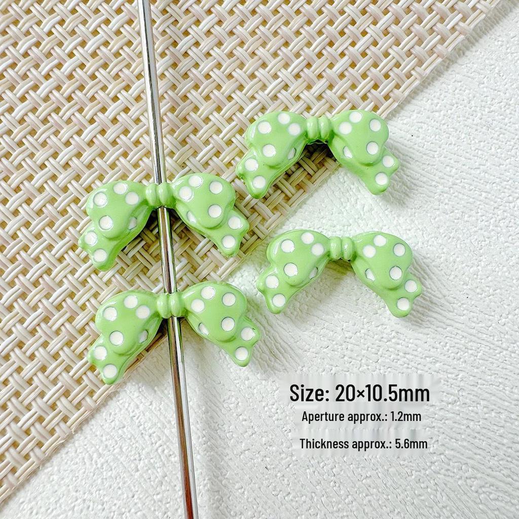 Macaron Color Bow Beads: DIY Bracelet Necklace Hair Accessories