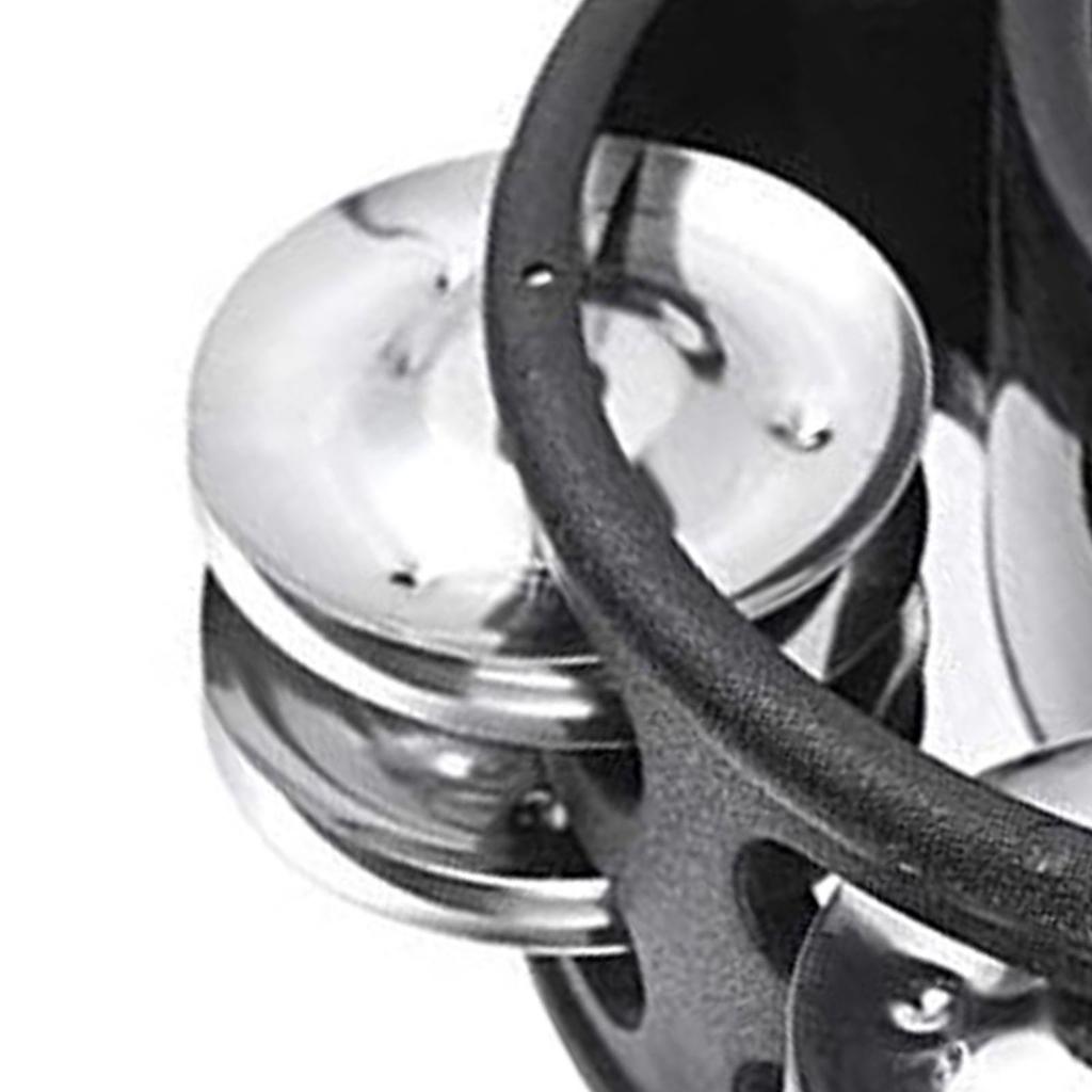 Foot Tambourine ABS Metal 4 Pair Jingle Bell Nylon Strap Black Foot Drum for Adult Kids