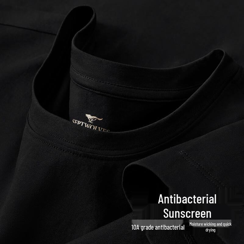 Septwolves Men s Moisture-Wicking Short Sleeve T-Shirt L (170)