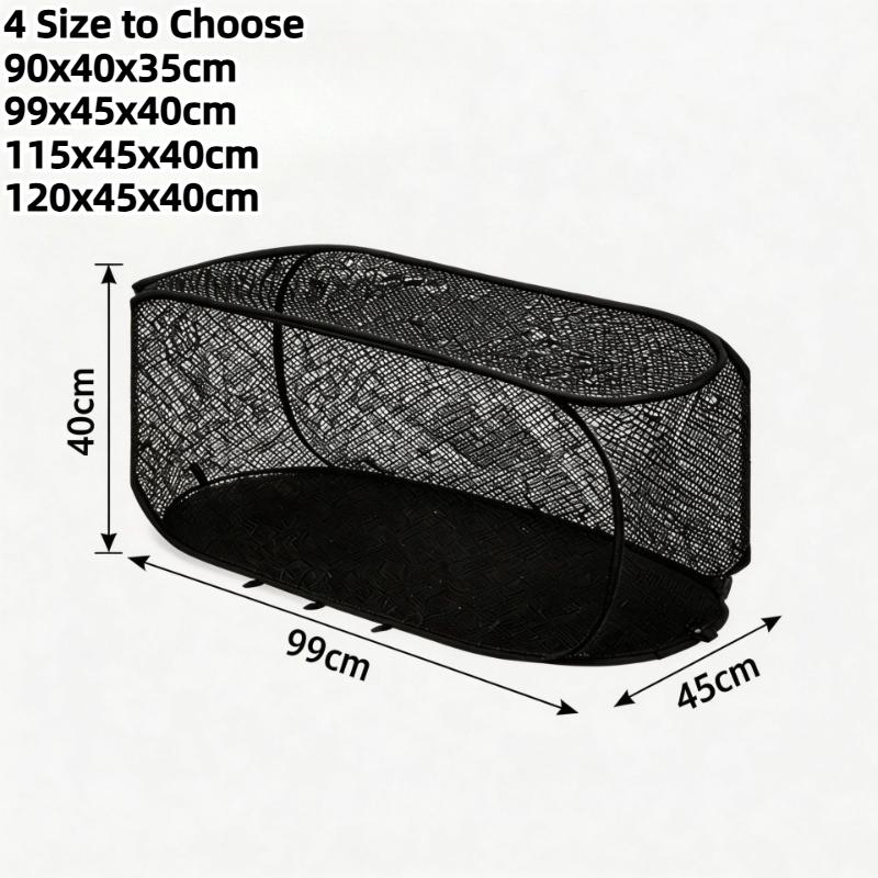 

Garden Bed Cover Instant Plant Protection Against Bird Plant Net Cover for Raised Bed with Zipper Door for Protecting Vegetable (Black,90x40x35cm) чёрный