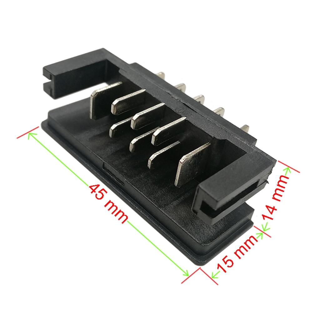 2pcs Connector Terminal Adapter Metal Plastic Silver