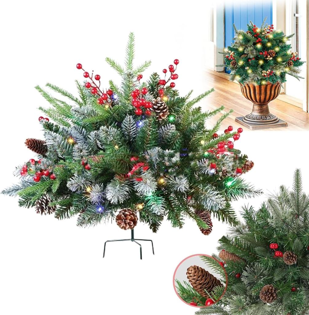 Holiday Planters Holiday Planter Filler Holiday Planter Christmas Holiday Planter Filler Outdoor Decorations Lighted Artificial Xmas Trees With Tripod