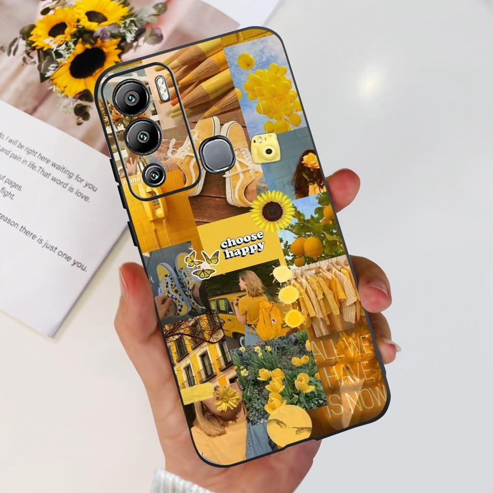 For Infinix Hot 12i Case Hot 12 12Play Cute Fashion Soft Silicone Back Cover For Infinix Hot12 Hot 12 Play NFC Phone Bumper Etui