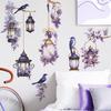 2Pcs Wall Stickers, Bird Wall Decals, Removable Wall Art Decor, Waterproof Stereo Flower Home Decoration For Bedroom, Children's Room, Kindergarten