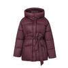 Winter Women's Slim Waist Thick Warm Slim Long Hooded Jacket