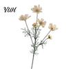 Realistic Faux Flowers Artificial Cosmos Flowers, Long Stem Fake Table Vase Filler for Dining Centerpieces, Wedding Arrangement, Photography Props