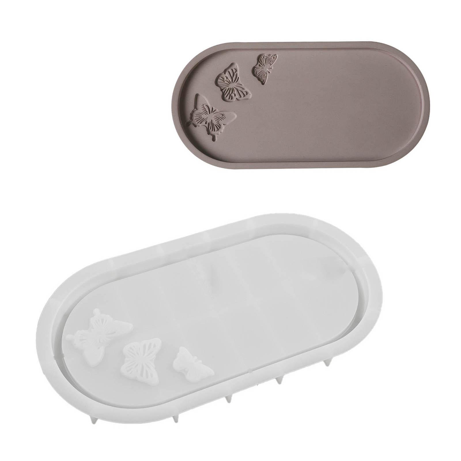 

Універсальна полімерна форма для посуду Форми для пластин еліптичної форми Форма для лиття смоли Силіконові форми для лотків для ручного виготовлення своїми руками 7