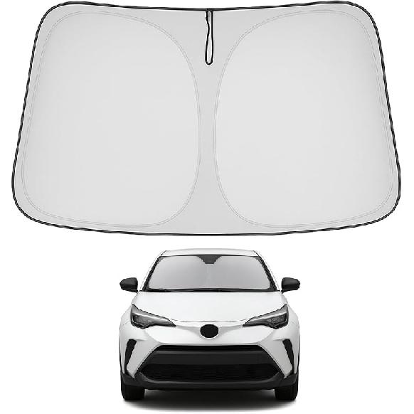 Proadsy 2025 Upgrade Front Windshield Sun Shade Foldable RAV4 Sunshade Protector Fit -2025 RAV-4 SUV Crossover, TRD Off-Road, LE XLE Premium Limited