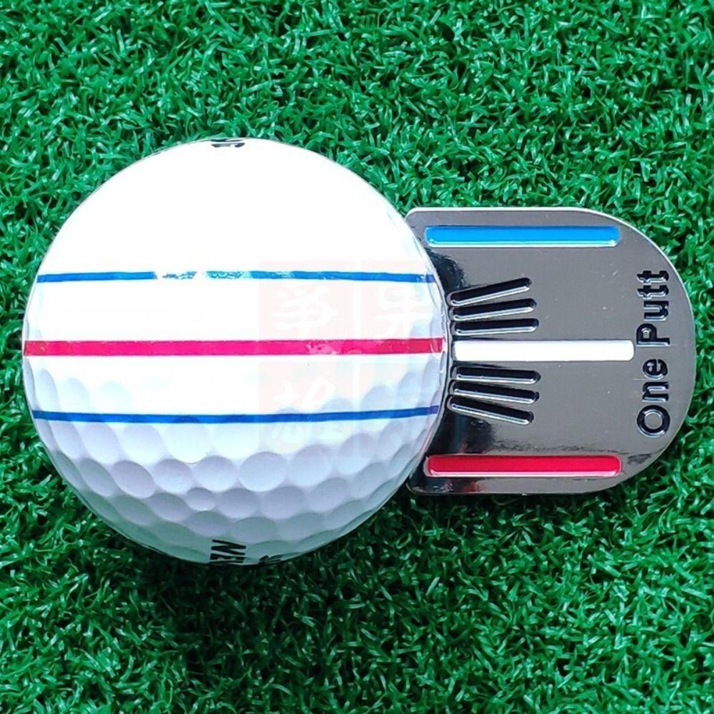 Removable Golf Ball Marker Golf Gadget Putting Alignment Tool Ball Position Mark  For All Golfers