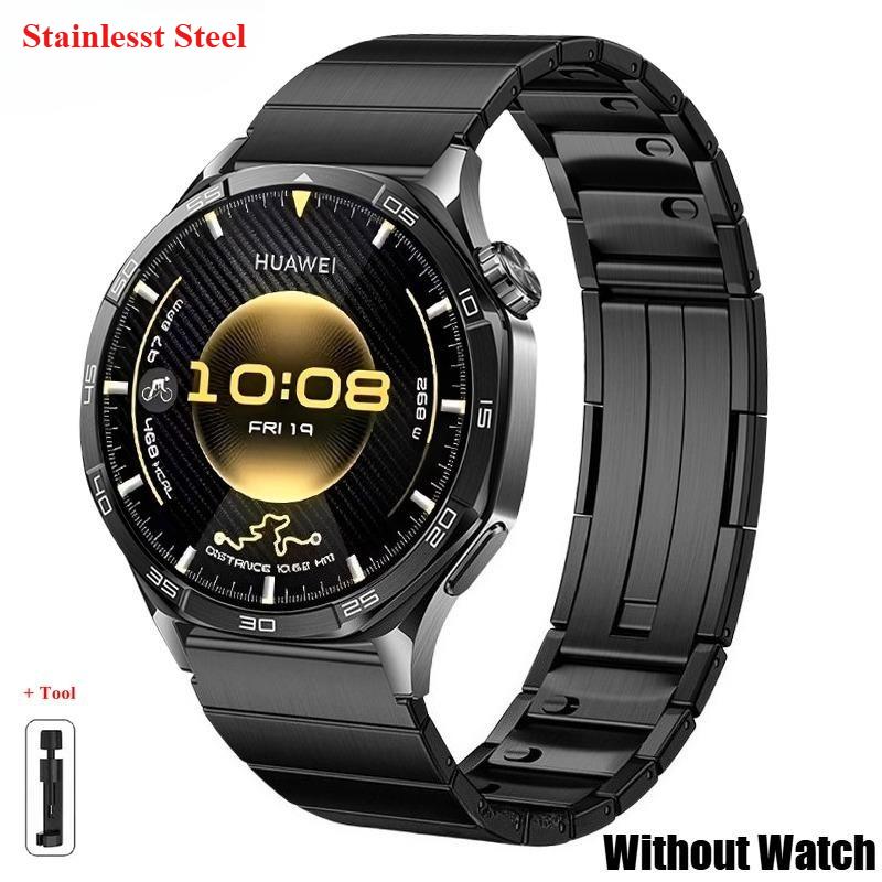 22mm Quick Fit Stainlesst Steel Strap for Huawei GT 6 46mm GT 6 Pro 46mm Titanium Business Men Side Detachable Band for Huawei W