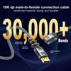 16K DisplayPort Verlängerungskabel, DP 2.1 Stecker auf Buchse Adapterkabel 54 Gbit/s, 16K@30Hz 8K@60Hz Kompatibel mit PC, Laptop, Monitor, TV, Projektor