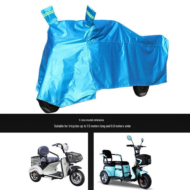 Electric Tricycle Sunshade: Thickened Heat Insulation Cover for Elderly Scooters