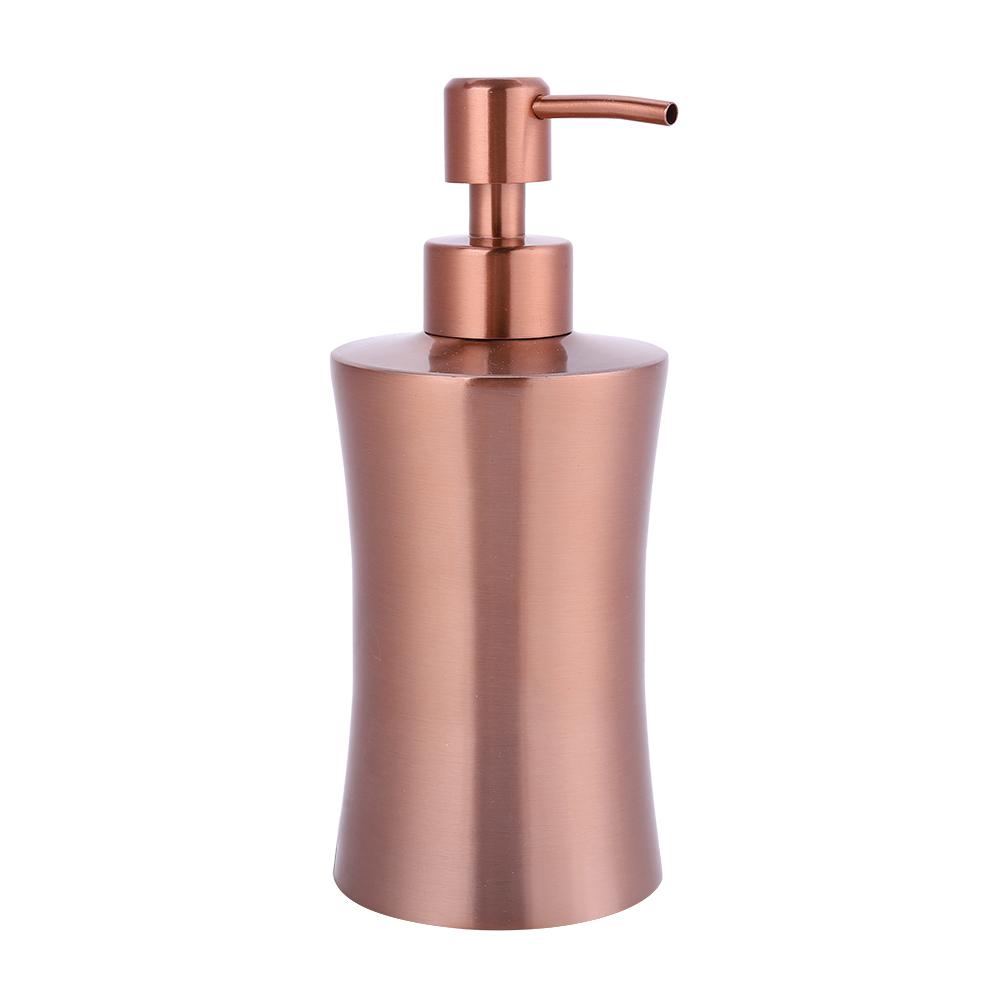 304 Stainless Steel Soap Liquid Shampoo Lotion Dispenser Home Hotel Bathroom Accessory (400ml)