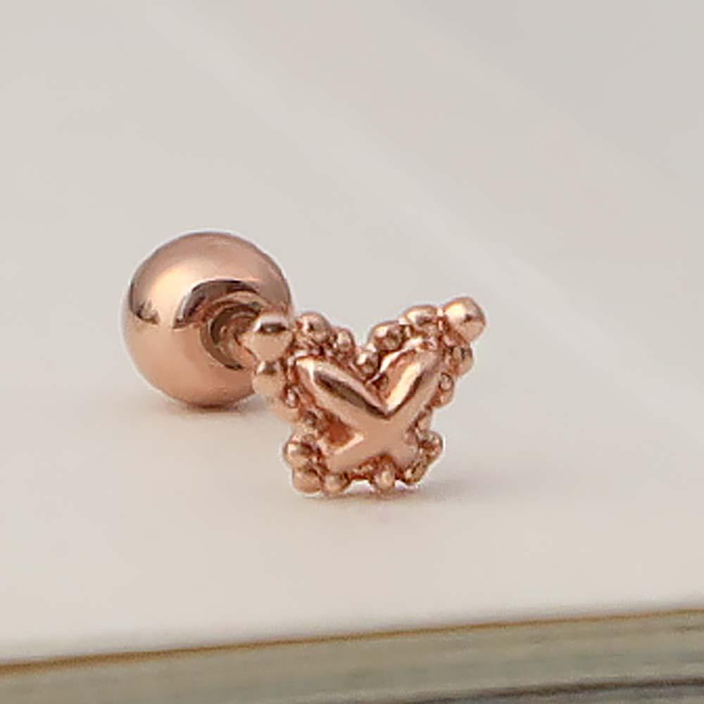 [1+1] 14K Gold Filled Pin Simple Piercing (Single Side Sold)