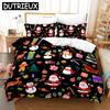 New Merry Christmas 3D Printed Bedding Set Duvet Covers Pillowcases Comforter Bedding Set Bedclothes Bed Linen 21