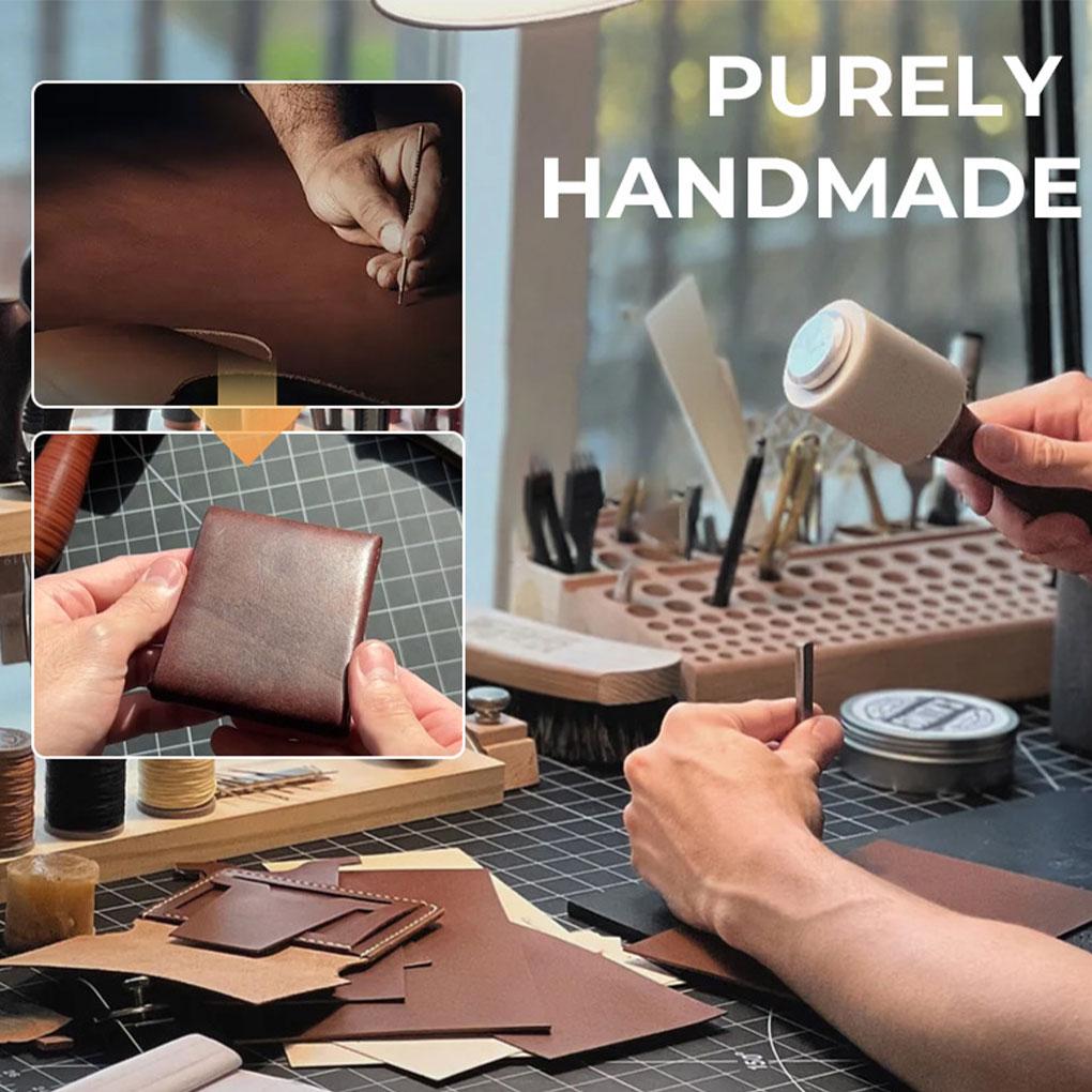 Slim Wallet With Pen Slot Large-Capacity Card Holder Handmade Leather Card Holder Wallets For Men Uk