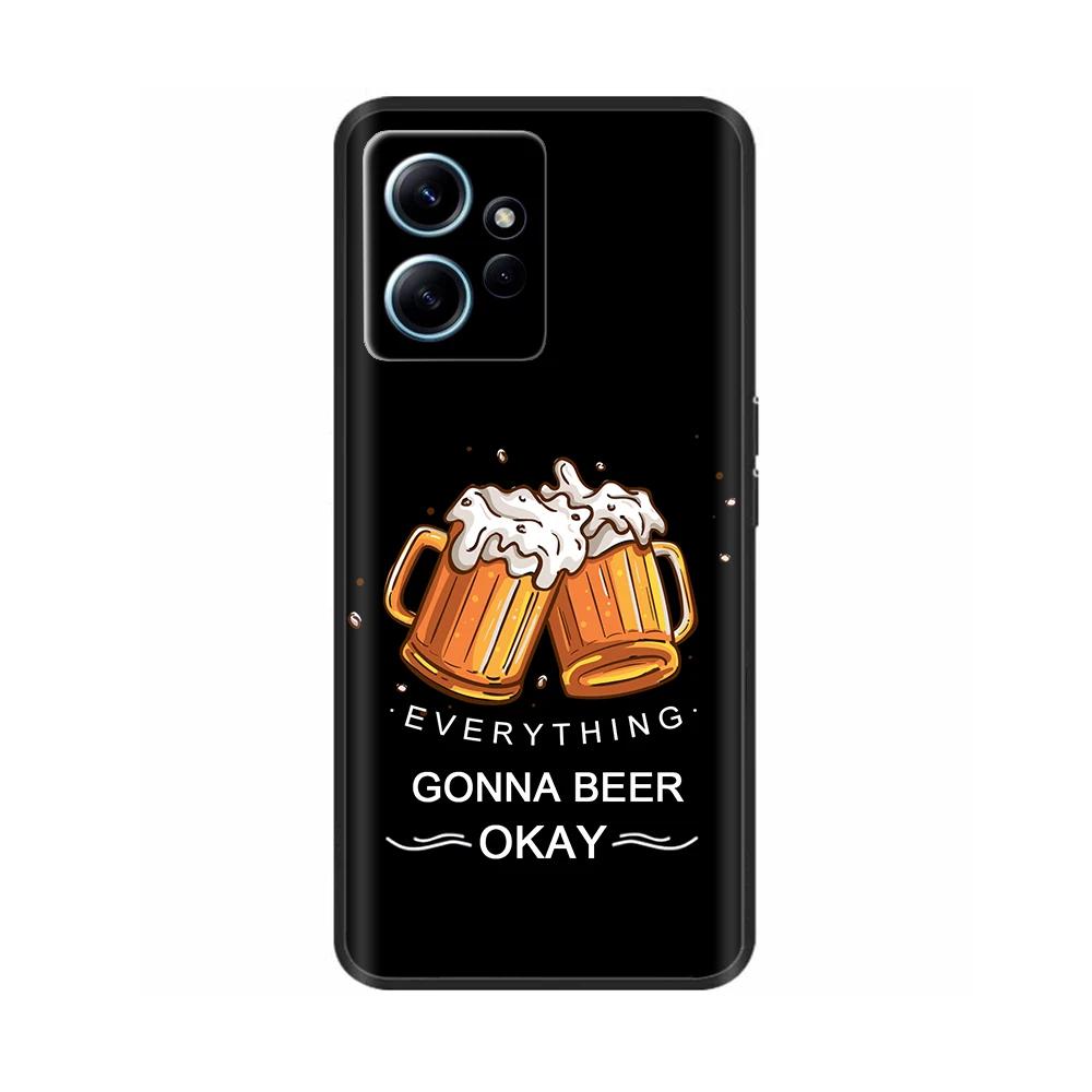 For Xiaomi Redmi Note 12 4G Case Cute Painted Flower Back Cover Full Protection Soft TPU Coque For Redmi Note 12 4G Phone Cases