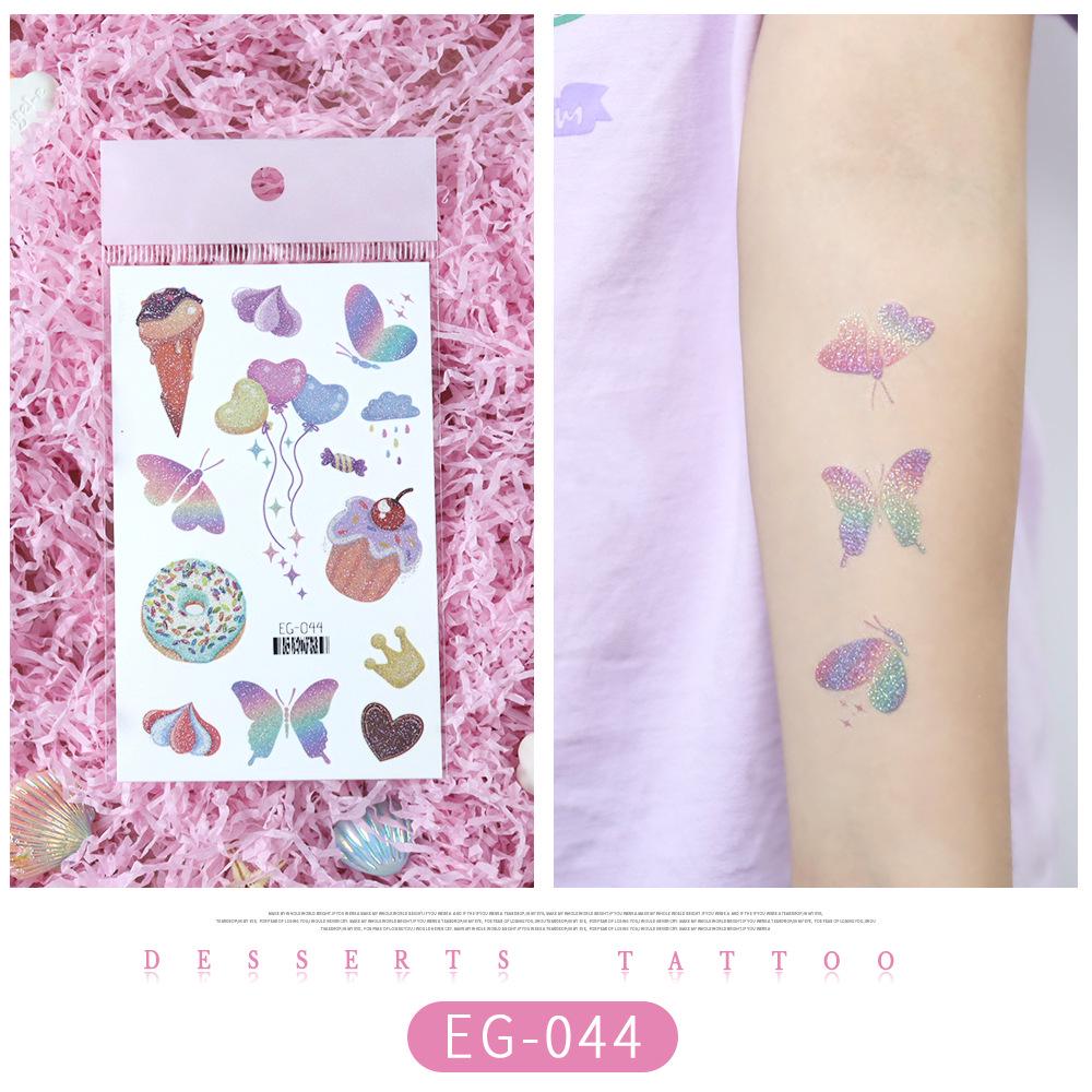 Glitter Princess Tattoo Stickers for Kids – Perfect for Party Desserts