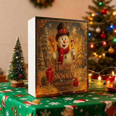 Calendario de Adviento Muñeco de Nieve 2025 24 Días de Sorpresas Manualidad de Arcilla para Modelar DIY Regalo Calendario de Adviento de Temporada