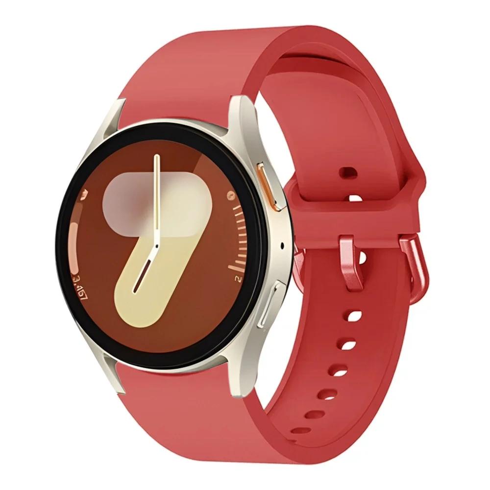 Oryginalny Silikonowy Pasek Do Samsung Galaxy Watch 7/6/5/4 44mm 40mm 5 Pro Sportowa Bransoleta Galaxy Watch 6 4 Classic 47mm 43mm Pasek